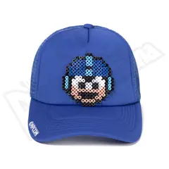 ARITEX - Gorra Pixel Art - Mega Man - Clasico - Estilo Retro 8 Bits