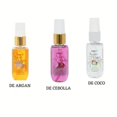 COLOR - ACEITES CAPILARES PACK X 3 ARGAN-CEBOLLA Y COCO