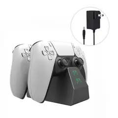 GENERICO - Base De Carga Dual Para Controles Dualsense De Ps5 Con Led.