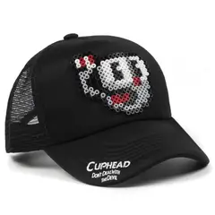 ARITEX - Gorra Pixel Art - Cuphead - Estilo Retro 8 Bits