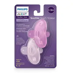AVENT - Chupos Mamilas Entretencion Soothie Corazon 3-18m