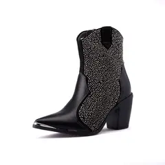 VIZZANO - Bota Negro Plata