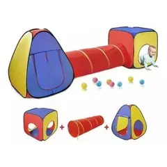 INFANTILES CAJUROMIX - CARPA INFANTIL PARA NIÑOS 3 EN 1 CUBO