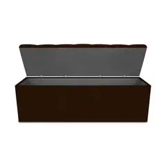 MAGIC CLASS - PUFF BAÚL ZAPATERO DIAMOND 120X50X40 ECOCUERO CAFÉ