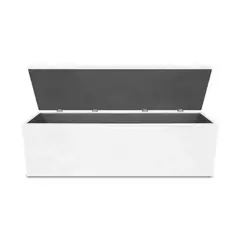 MAGIC CLASS - PUFF BAÚL ZAPATERO DIAMOND 140X50X40 ECOCUERO BLANCO