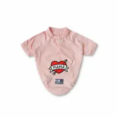 WAWAW - Camiseta para perro talla 2XL rosa corazón y flecha mamá