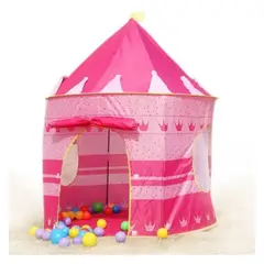 INFANTILES CAJUROMIX - Carpa cohete rosa + Obsequio 50 Pelotas