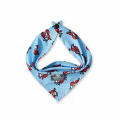WAWAW - Pañoleta para perro talla XL sub papá azul patrón corazón