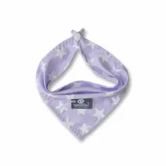 WAWAW - Pañoleta para perro talla XL sub lila estrellas blancas