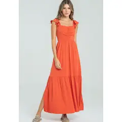RAGGED - Vestido balenciaga Cobre