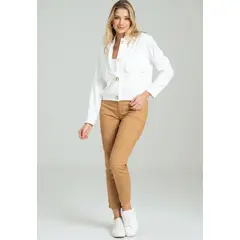 RAGGED - Pantalon dril skinny cinco bolsillos Beige oscuro