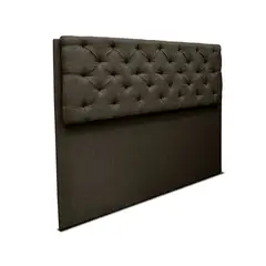MUEBLES ONLINE - Cabecero de piso dreamer lino café 200 cms