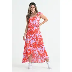 RAGGED - Falda macarena Rojo medio