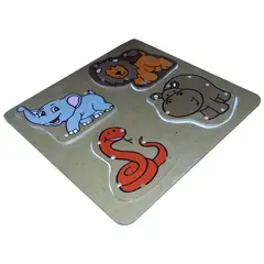 MAFEGO - ANIMAL PARA ENHEBRAR 1 PLANTILLA ANIMALES SELVA