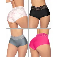 FORMAS INTIMAS - Cachetero Paq X4 Mujer Multicolor FI 7322