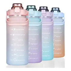 GENERICO - Botella De Agua Botilito Con Frases Motivacionales 2l