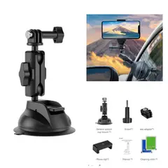 GENERICO - Soporte para carro con ventosa y clip - TELESIN TE-SUC-012