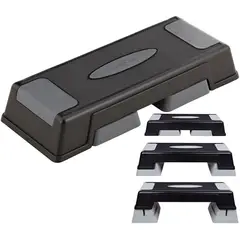 SPORTFITNESS - Banco Step 3 Niveles Modulos 3 Alturas Escalon Sport Fitness