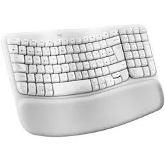 LOGITECH - Teclado Wave Keys Ergonómico Inalámbrico Blanco