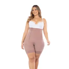 FAJATE - Faja tipo panty media pierna moldeadora con refuerzo abdominal fit 360
