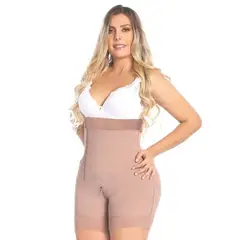 FAJATE - Faja tipo panty media pierna moldeadora con refuerzo abdominal fit 360
