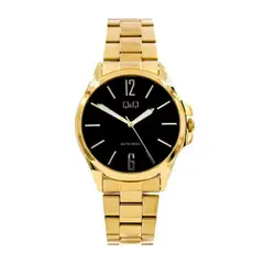 Q&Q - Reloj Para Hombre Qyq Hombre Qa06j002y Dorado + Estuche