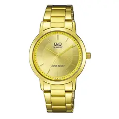 Q&Q - Reloj Para Hombre Qyq Qa38j010y Dorado Acero + Estuche