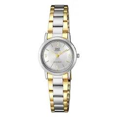 Q&Q - Reloj Para Mujer Qyq Qa39j404y Bicolor Acero + Estuche