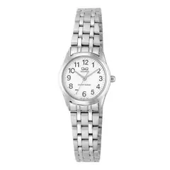 Q&Q - Reloj Para Mujer Qyq Vn21j204y Plateado Acero + Estuche