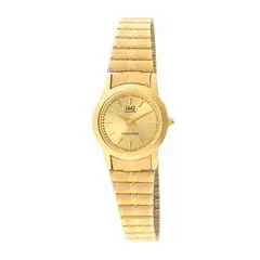 Q&Q - Reloj Para Mujer Qyq Q495j010y Dorado Acero + Estuche