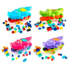 ENERGY PLUS - 4 Cocodrilos Montables Bloques Creativos Juego y Desarrollo