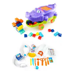 ENERGY PLUS - Combo Educativo Cocodrilo Creativo + Set Médico para Niños
