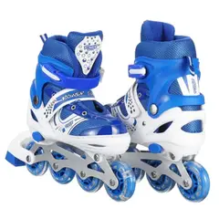 INFANTILES CAJUROMIX - Patines en línea Semiprofesional + Kit Protección * Luz