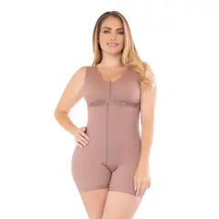 FAJATE - Faja postquirúrgica con brasier a media pierna compresión alta