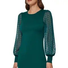 DKNY - Vestido Fg5 para Mujer Verde
