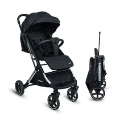 BEBESIT - Coche Para Bebe Paseador Tipo Maleta Pixel Negro