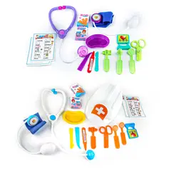 ENERGY PLUS - Doble Kit Médico Cuidados Divertidos para Muñecos y Niños