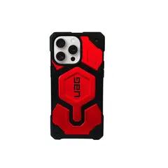 GENERICO - Estuche UAG Monarch Pro Para iPhone 15 Pro Max - Rojo con Negro