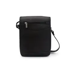 MACOLY - Bolso Manos Libres BO02 Cuero Negro liso