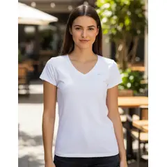ELEMENTAL STORE - Camiseta Mujer Cuello V en Algodón