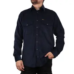 LEC LEE - Camisa en Pana - Azul Oscuro