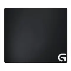 LOGITECH - Mouse Pad Gamer G640 Tela Grande 400x460mm Grosor 3mm Fricción Moderada Base de Goma Negro