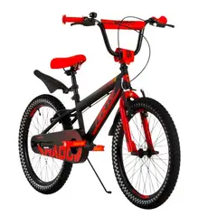 GW - Bicicleta Infantil Rin 20 Pulgadas Negro Rojo