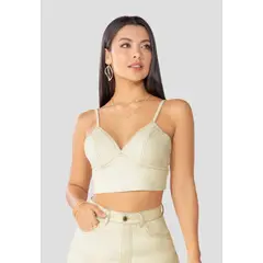 MARKETING PERSONAL - Crop Top Mujer Blanco Mp 100312