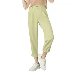 LEONISA - Pantalón mom de tiro alto