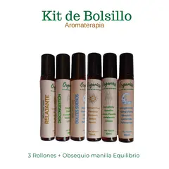 GENERICO - Kit Rollones Aromaterapia DULCES SUEÑOS DESCONGESTIONANTE RELAJANTE