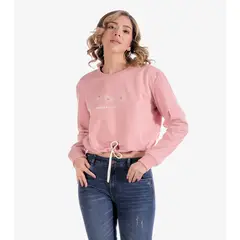 UNSER - Buzo Para Mujer Corto Con Estamapado Delantero