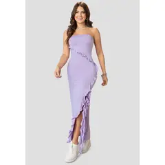 ATYPICAL - Vestido Largo Mujer Lila 102334