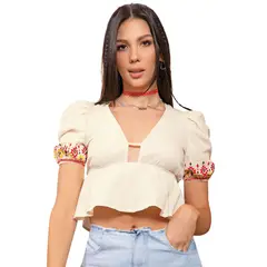 ATYPICAL - Blusa Mujer Beige 9557