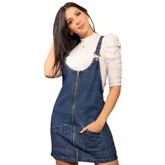 ATYPICAL - Jardinera Corta Mujer Azul 9571
